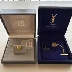 dunhill & Yves Saint Laurent ネクタイピンセット