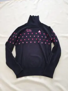 ルコックスポルティフ ゴルフ ニット セーター タートル 黒 L 春用