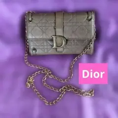 ♦️Dior ♦️キルティング チェーンミニショルダー ウォレット　ヴィンテージ