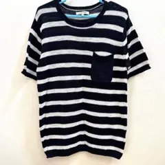 GLOBAL WORK トップス　メンズ　M ニット　半袖