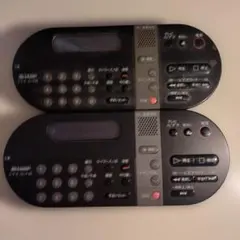 고장·부품용 SHARP VC-F30 ビデオレコーダー リモコン 2個セット