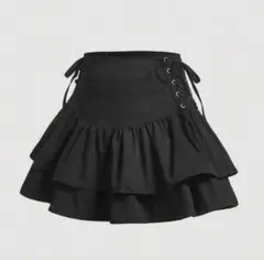 SHEIN MOD レースアップ サイドフリルサイド裾スカート 新品未使用のサムネイル