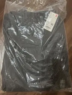 ユニクロ　ウォッシャブルニットリブパンツ丈長め