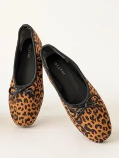 any FAM ヒョウ柄 フラットシューズ S