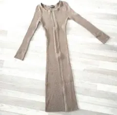 ANAP リブ編み ロングワンピース Fサイズ
