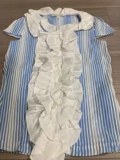 美品NARA CAMICIE フリル付きシャツ サイズ0