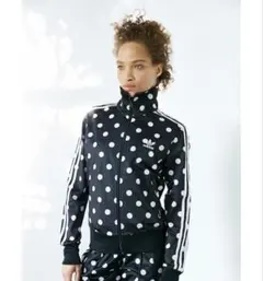 最終価格 adidas ドット柄 ジャージ Mサイズ オフホワイト - メルカリ