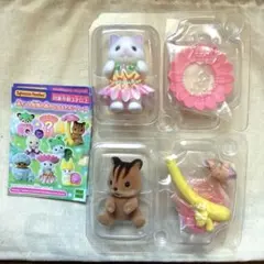 シルバニアファミリー 赤ちゃん妖精の森のなかまたちシリーズ　リス＆ネコの赤ちゃん