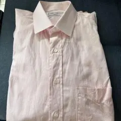 alain figaret 長袖シャツ　ピンク　チェック