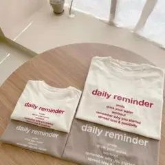 daily reminder ロゴTシャツ 半袖 レディース M ブラウン
