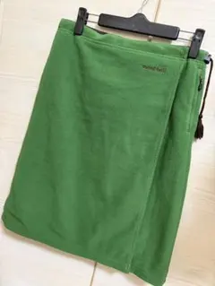 mont-bell シャミースラップスカート グリーン フリース Sサイズ