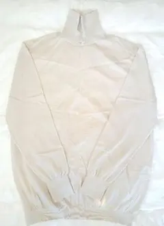 未使用 ドゥロワー カシミヤシルクタートルネックニット アイボリー