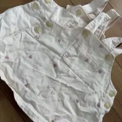 petit main ハート柄ワンピース 双子用2枚セット