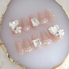 No.83現品♡ペディフット量産型ワンホン韓国フレンチガーリージェル 