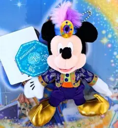 新品タグ付き TDS14周年 ミッキー ぬいぐるみバッジ ぬいば アラビ