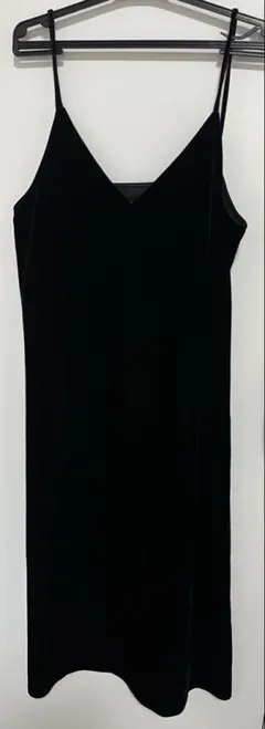 ユニクロ　ベロア キャミワンピース S