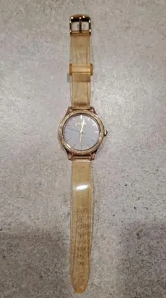 フォリフォリ　レディース　腕時計　グリッター　ピンク　ラバーベルト　ジャンク品