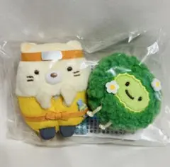 すみっコぐらしshop限定 てのりぬいぐるみセット ねこ&ざっそう 忍者テーマ