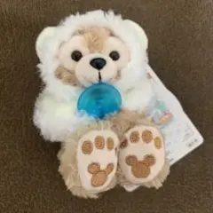 ダッフィー&フレンズ　ホワイトウィンタータイム　ダッフィー　ぬいぐるみチャーム