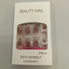 BEAUTY NAIL ネイルチップ 24pcs リボン
