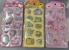 サンリオ　ハローキティ　ウォーターシール　3点　ボンボンドロップシール　水入り
