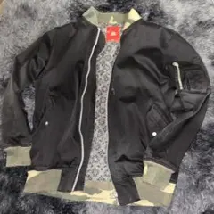 【3日間限定値引】swagger MA-1 カモフラ 裏地総柄 ストレッチ 黒系