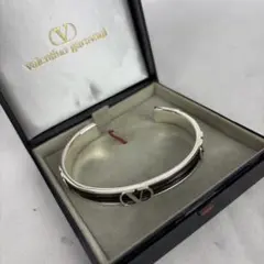 VALENTINO バレンチノ バングル Vロゴ シルバー925 ビンテージ - メルカリ