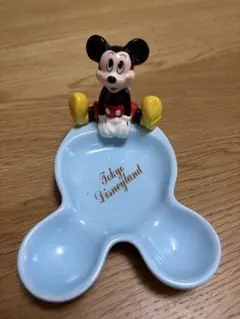 東京ディズニーランド　ミッキーマウス　アクセサリートレイ　陶器