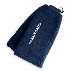 565 パーリーゲイツ レッグウォーマー ボアフリース ネイビー ロゴ入り