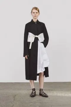 未使用級✨JIL SANDER キルティング コルセット ベルト 34 ホワイト