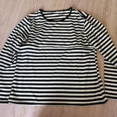 授乳服 ボーダー柄 ロンT L