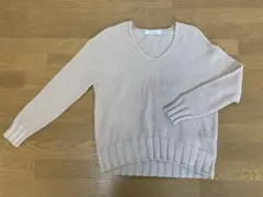 新品タグ付き！Cruciani ミルクティーベージュの春物コットンニットのサムネイル