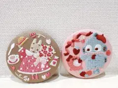 サンリオ　キャラクター刺繍缶バッジ2個セット