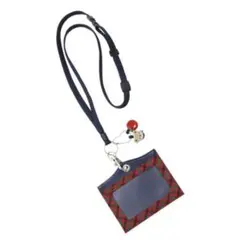 ファミリア ネームホルダー 赤チェック