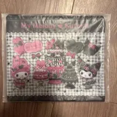 【新品・未開封】 Happyくじ　マイメロ＆クロミ　フラットポーチ