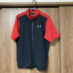Under Armour 半袖ジャケット 赤黒　M