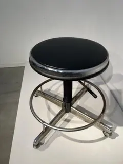 インダストリアル、ヴィンテージ・スチールスツール、オールド、レトロ、椅子、多目的