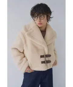 【美品】アリシアスタン　ベストジャケット　ボア　ブラウン 中古・古着通販】ALEXIA STAM (アリシアスタン) ムートン