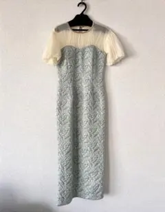 【美品】LAGUNAMOON ジャガードIラインドレスワンピース
