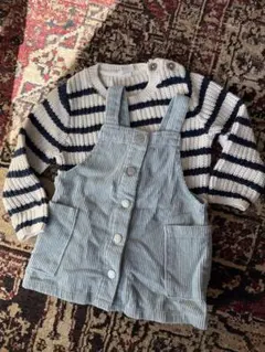 ZARA コーデュロイオーバーオール 74cm