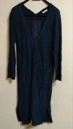 axes femme　アクシーズファム　レディース　ロングカーディガン　ネイビー