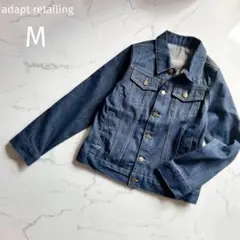アダプト【M】デニムジャケット♡ブルーデニム♡Gジャン♡羽織♡着回し 定番　美品