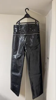 goar.archive クロコ L 黒 ZIPPER PANTS CROC - メルカリ