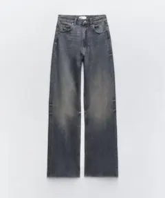 ZARA TRF ハイライズ　wideleg デニムパンツ