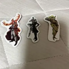 3枚セット　スシロー ジョジョの奇妙な冒険 ステッカーディオ　花京院　アブドゥル