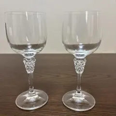 ガラス製ワイングラス2個セット