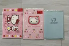 ハローキティ 2つ折りポストカード メッセージカード3点セット