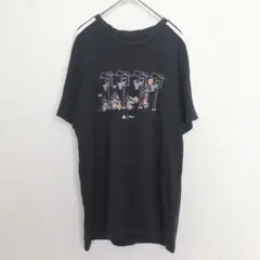アディダス|ディズニーコラボ 半袖 Tシャツ【M】ミッキーマウス バスケット 黒