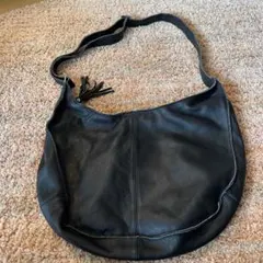 レザー ショルダーバッグ 黒