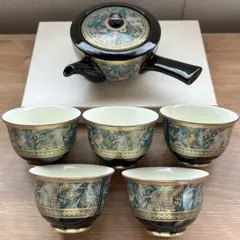 象更紗 茶器セット 急須1 湯呑み5 エクレクティックカイカイのサムネイル